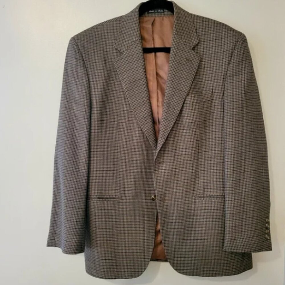Lauren Ralph Lauren Men's Preppy Houndstooth Blazer. Old Money Size 40S